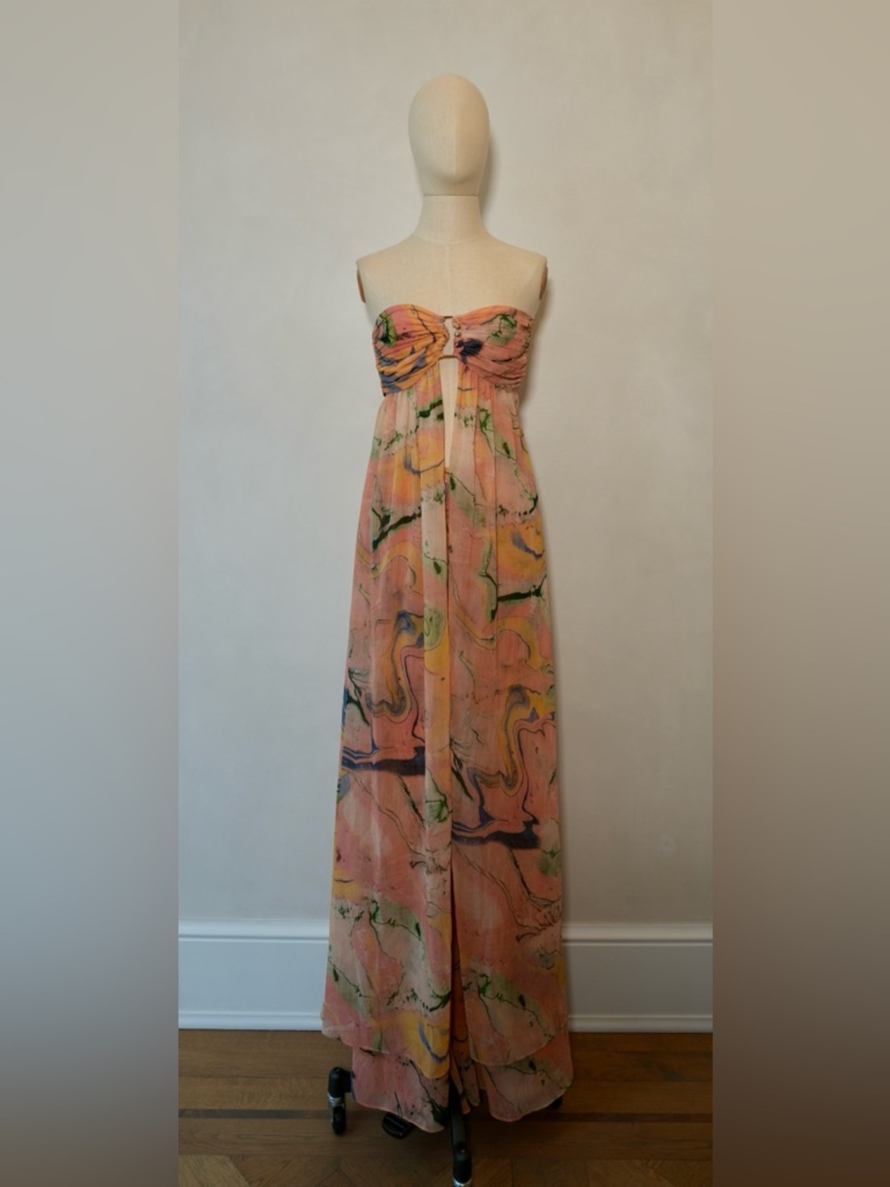 Alexis Strapless Marble-Print Pant and Top Set